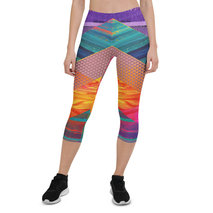 Chevron Capri Leggings