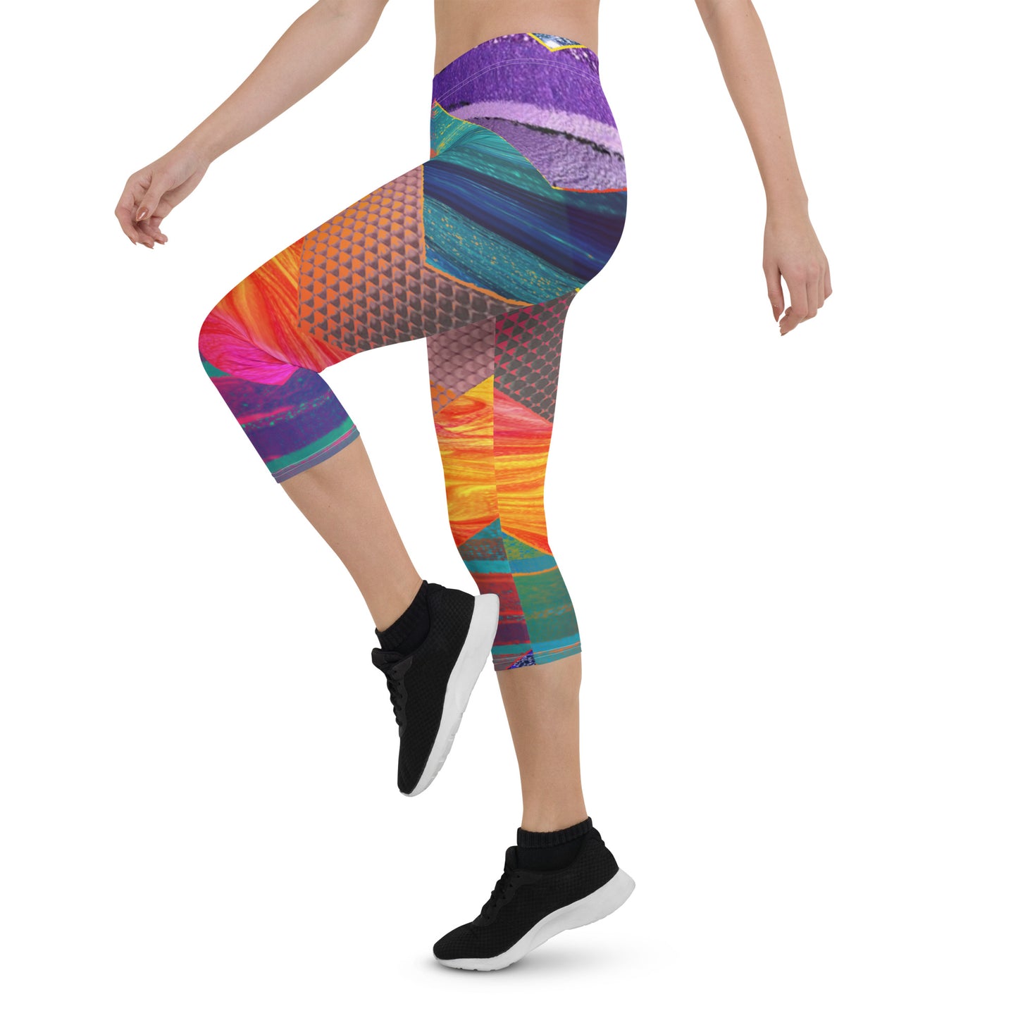 Chevron Capri Leggings