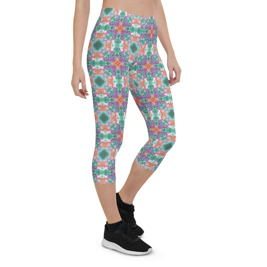 Stained Glass Capri Leggings