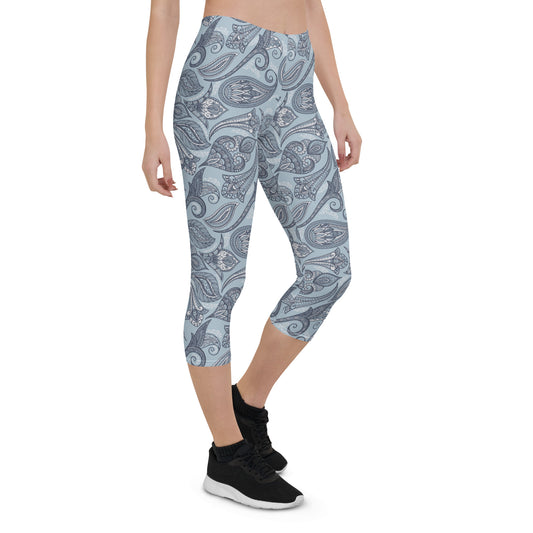 Paisley Capri Leggings