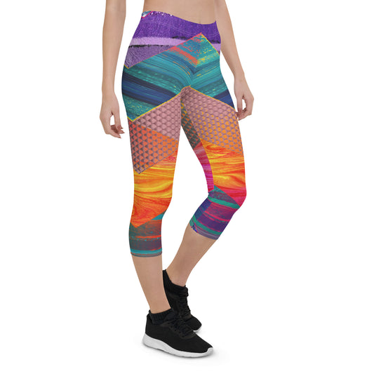 Chevron Capri Leggings