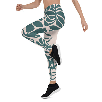 Abstract Dove Leggings