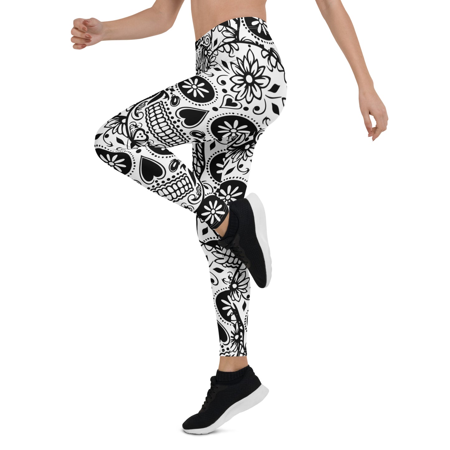 Black and White Skull Leggings