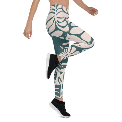 Abstract Dove Leggings