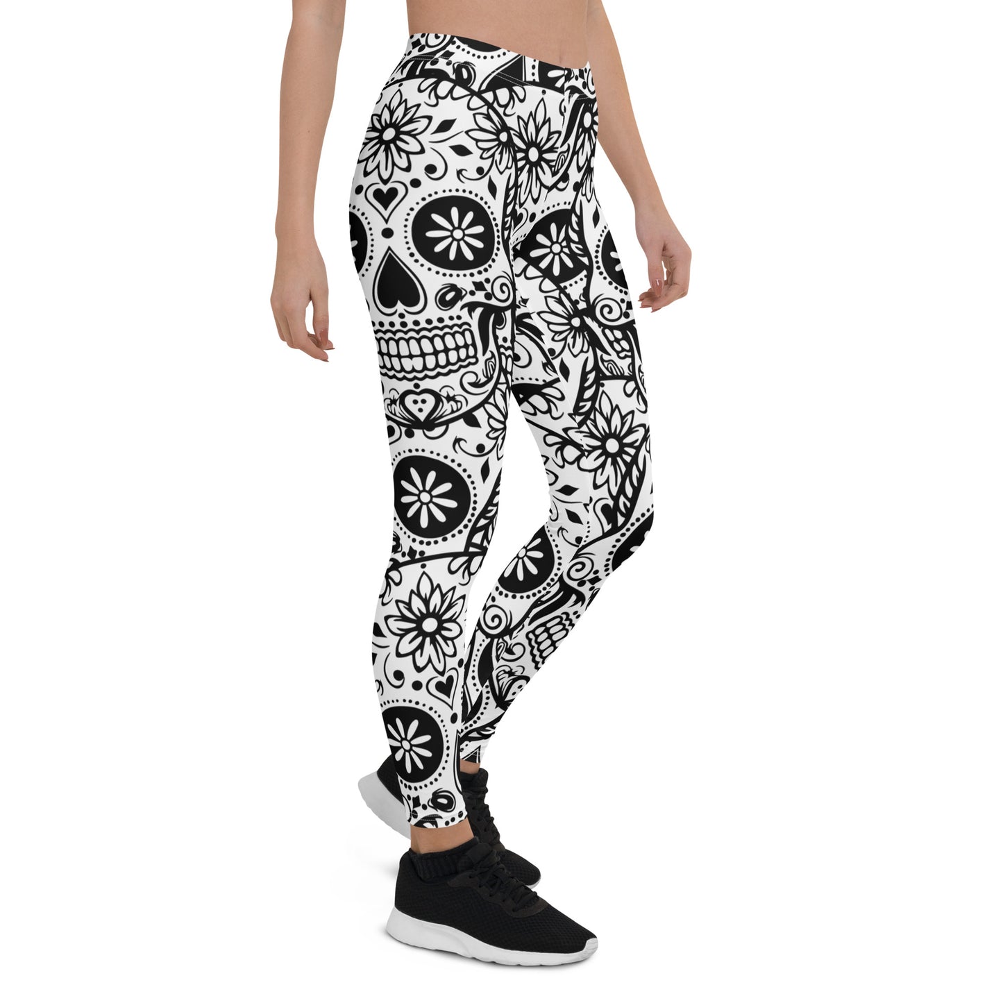 Black and White Skull Leggings