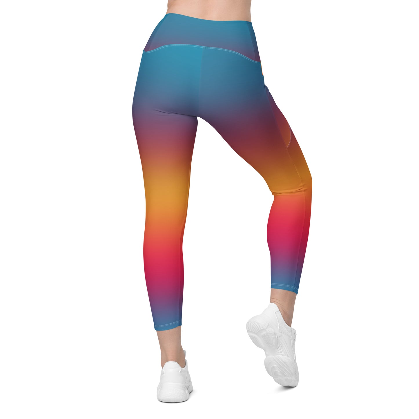 Sunset Gradient Leggings with pockets