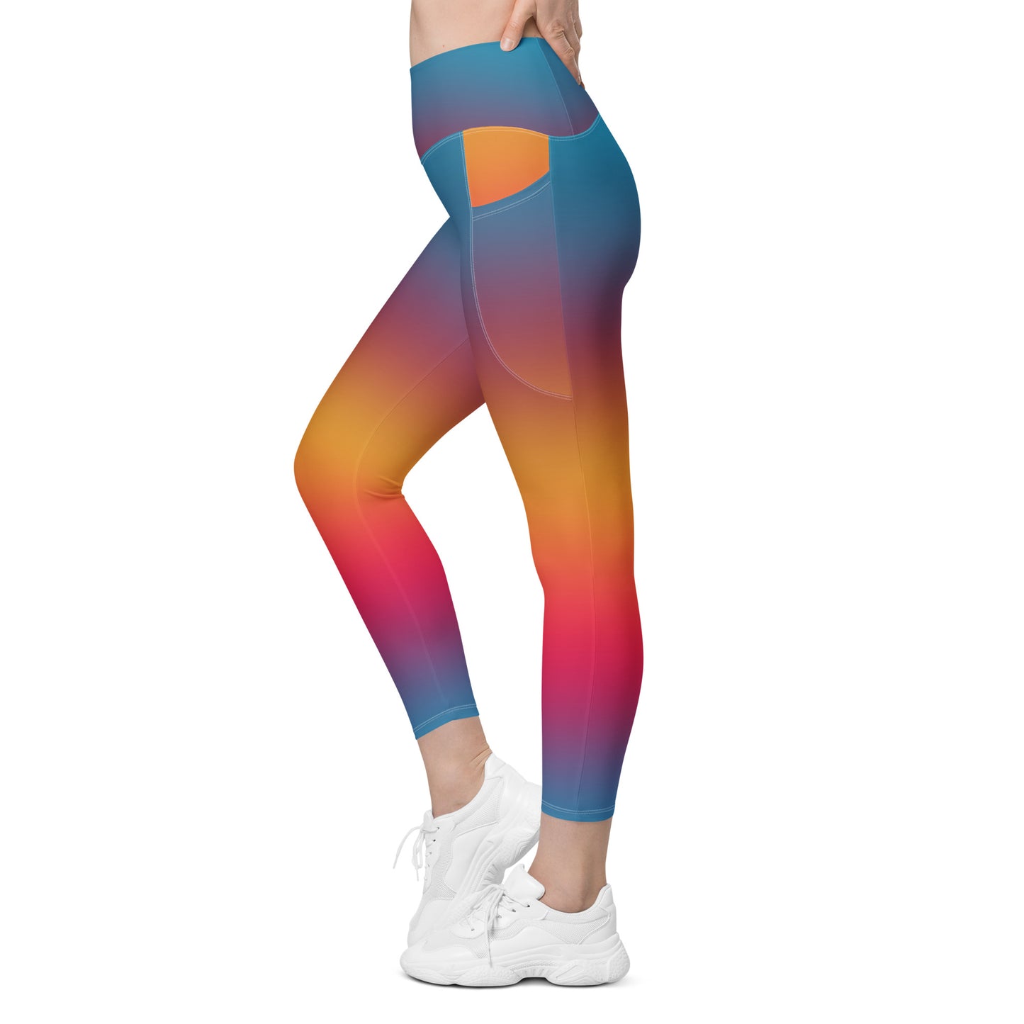 Sunset Gradient Leggings with pockets