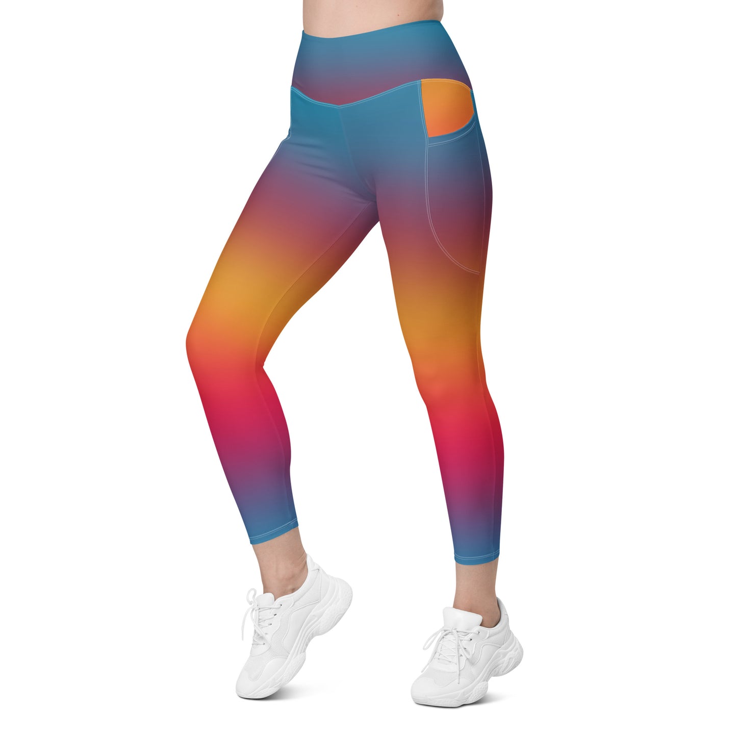 Sunset Gradient Leggings with pockets