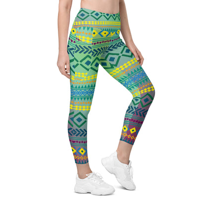 Repeat Tribal Leggings with pockets