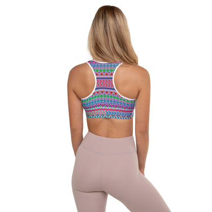 Bold and Bright Padded Sports Bra