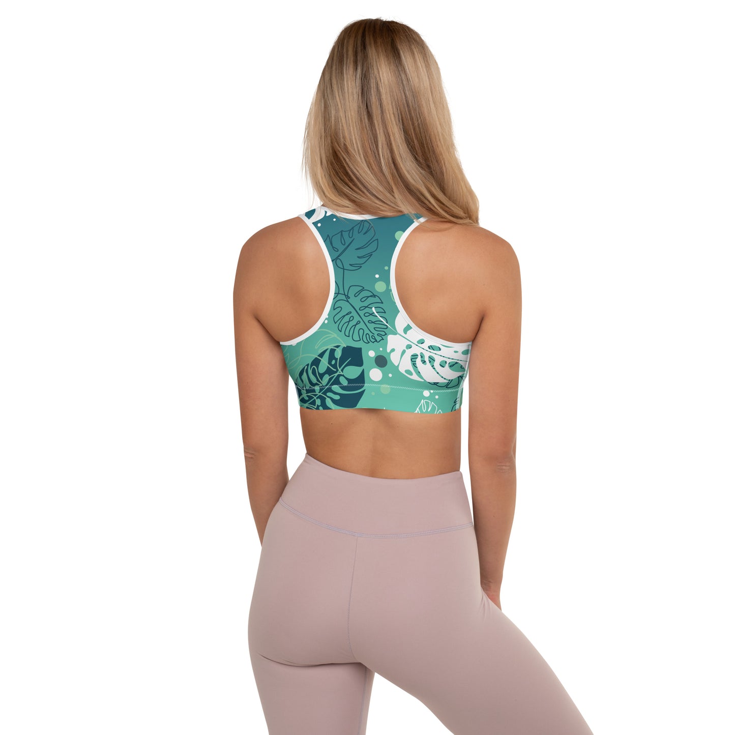 Tropical Padded Sports Bra