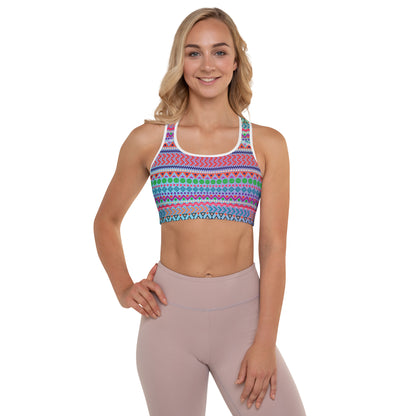 Bold and Bright Padded Sports Bra