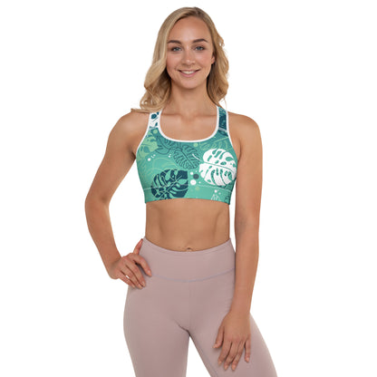 Tropical Padded Sports Bra