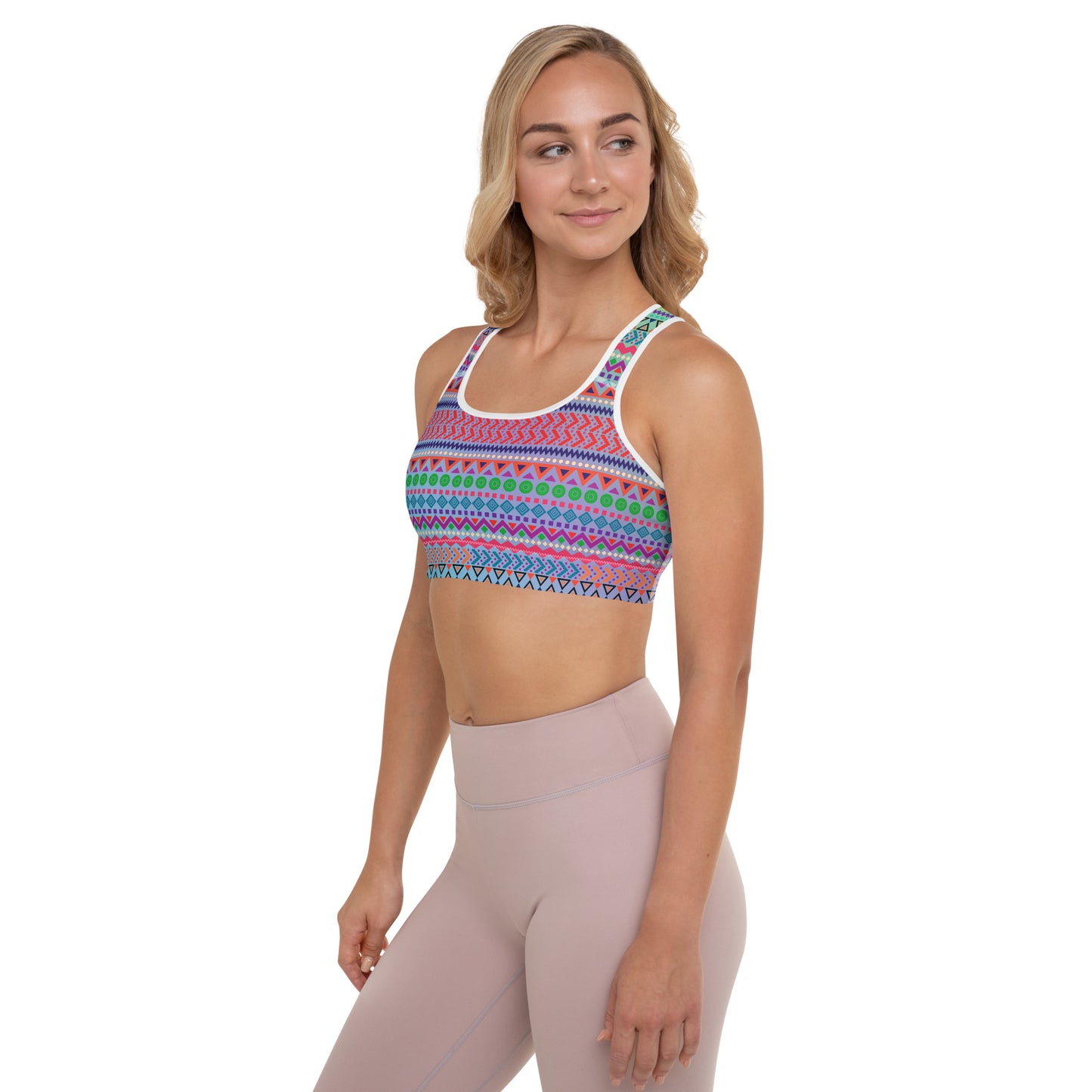 Bold and Bright Padded Sports Bra