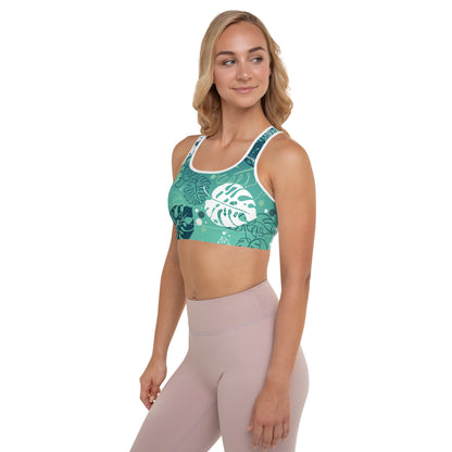 Tropical Padded Sports Bra