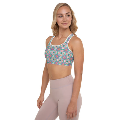 Stained Glass Padded Sports Bra