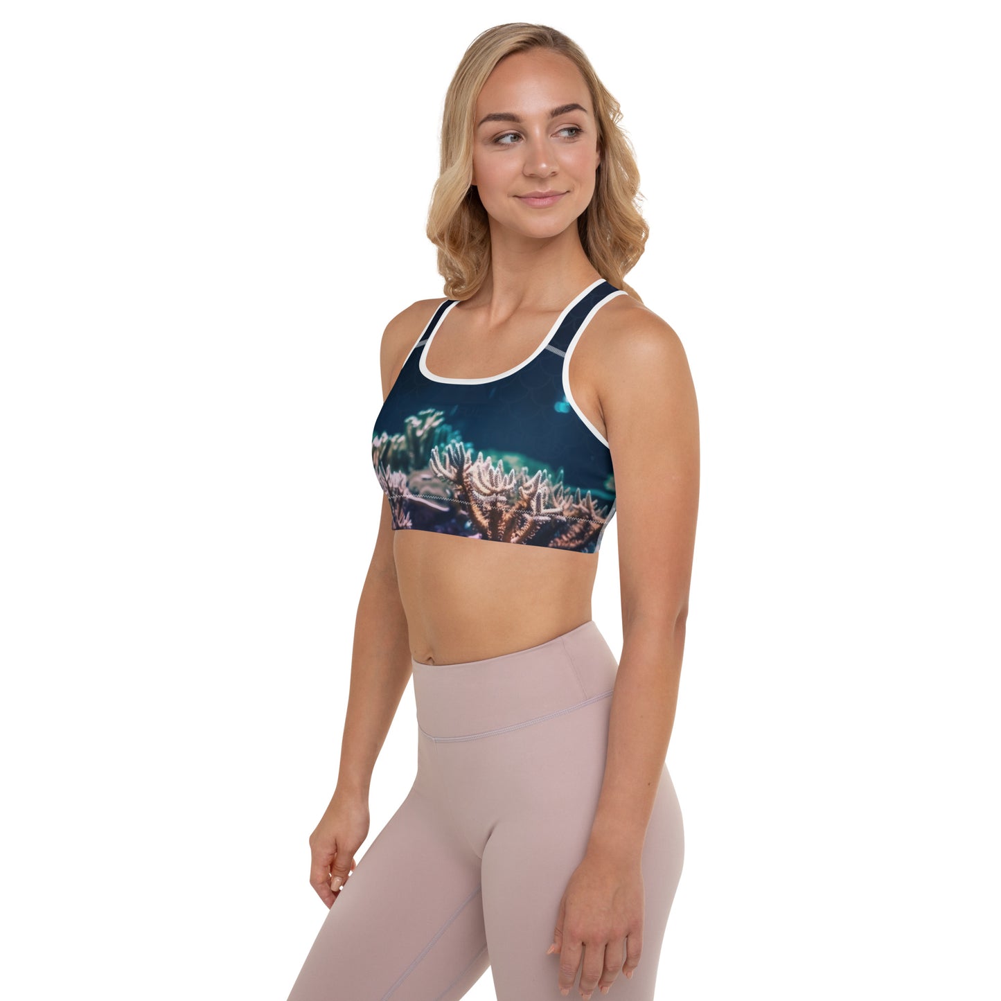 Under the Sea Padded Sports Bra