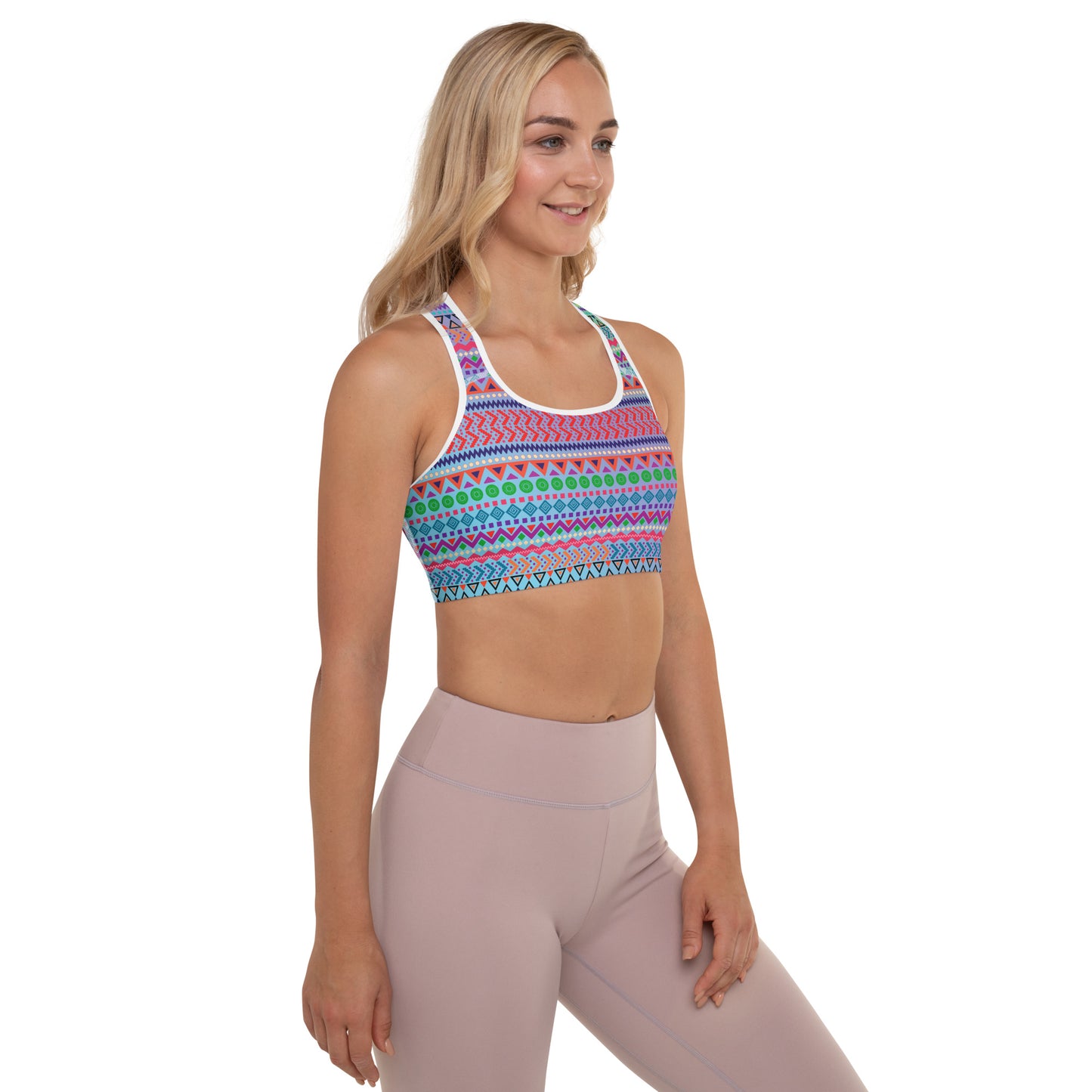 Bold and Bright Padded Sports Bra