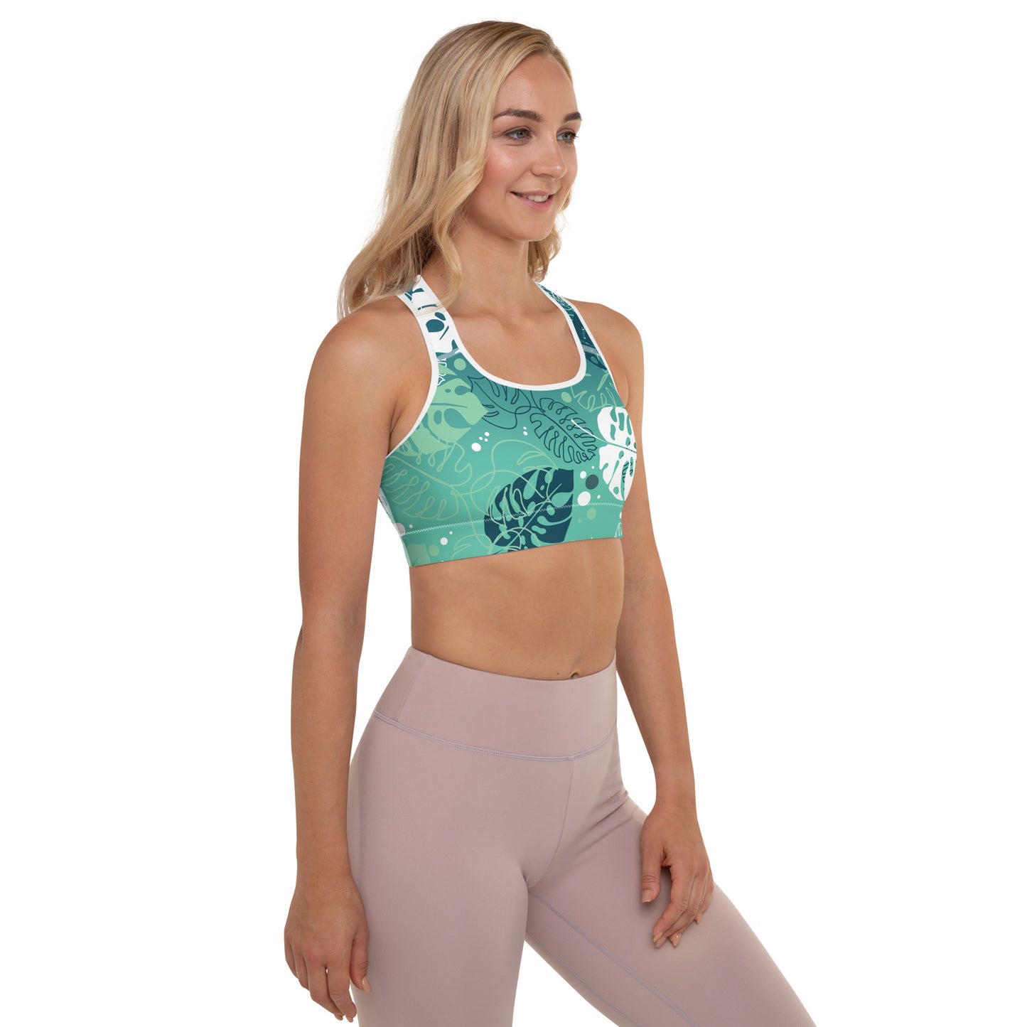 Tropical Padded Sports Bra