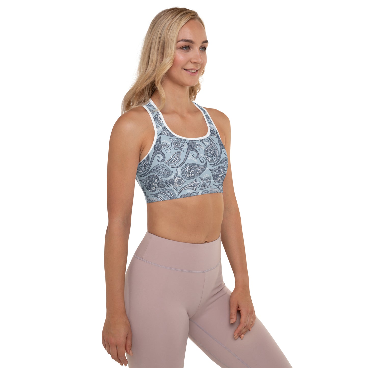 Paisley Padded Sports Bra