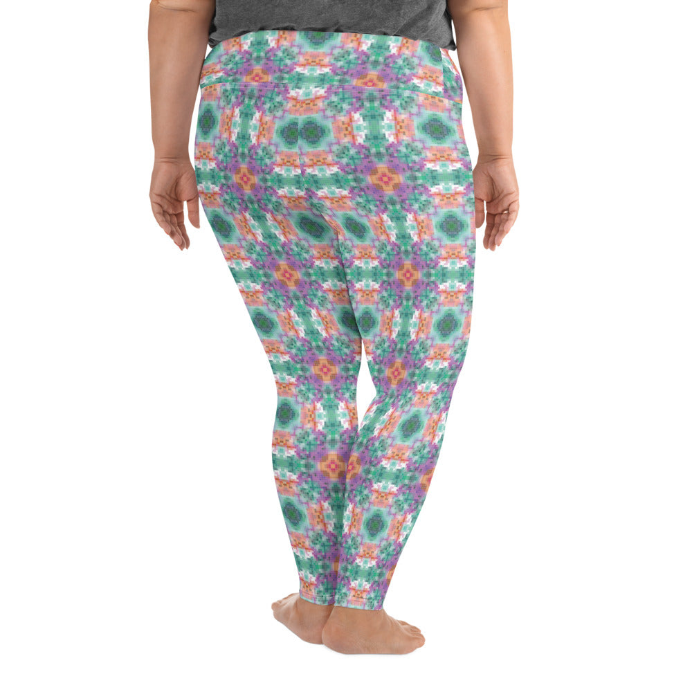 Stained Glass Plus Size Leggings