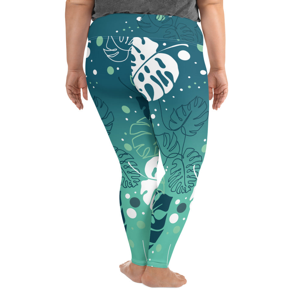 Tropical Plus Size Leggings