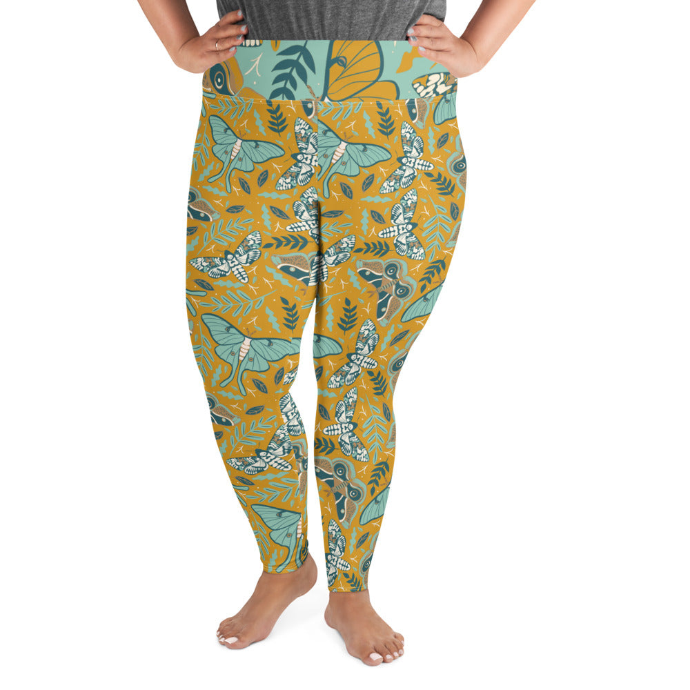 Garden Moth Plus Size Leggings