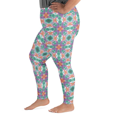 Stained Glass Plus Size Leggings