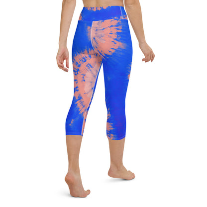 Tie Dye Yoga Capri Leggings