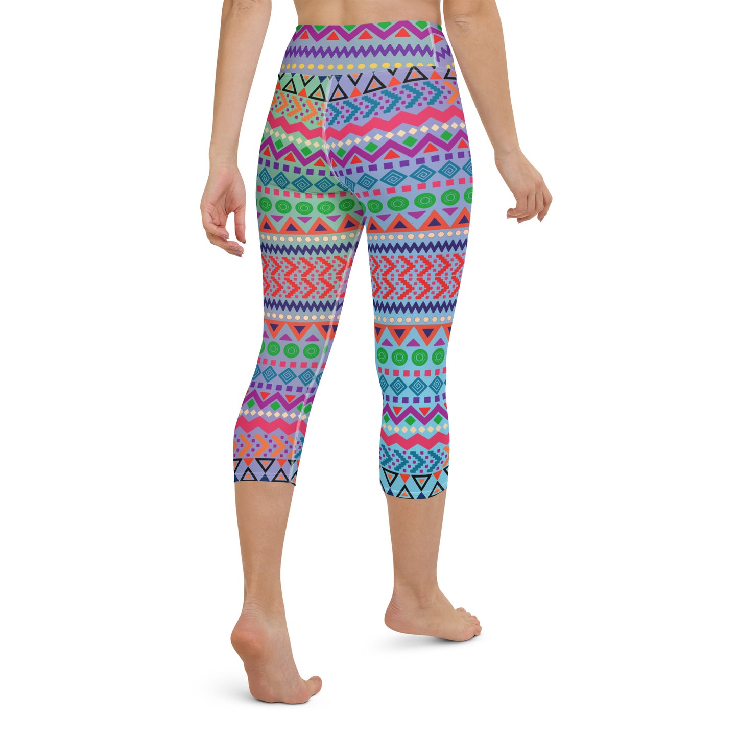 Bold and Bright Yoga Capri Leggings