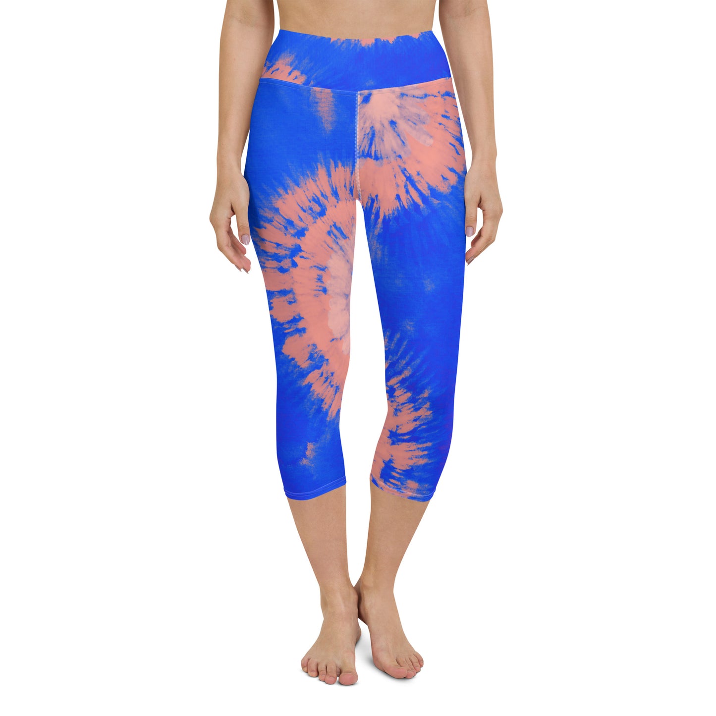 Tie Dye Yoga Capri Leggings