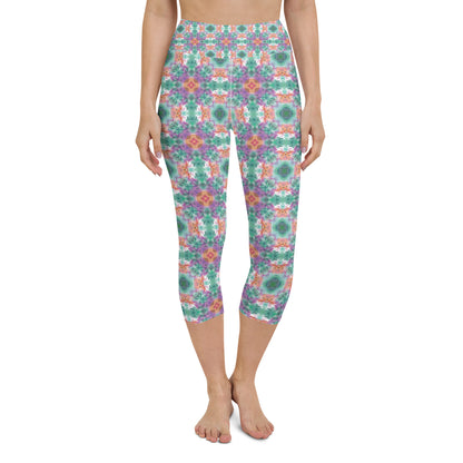 Stained Glass Yoga Capri Leggings