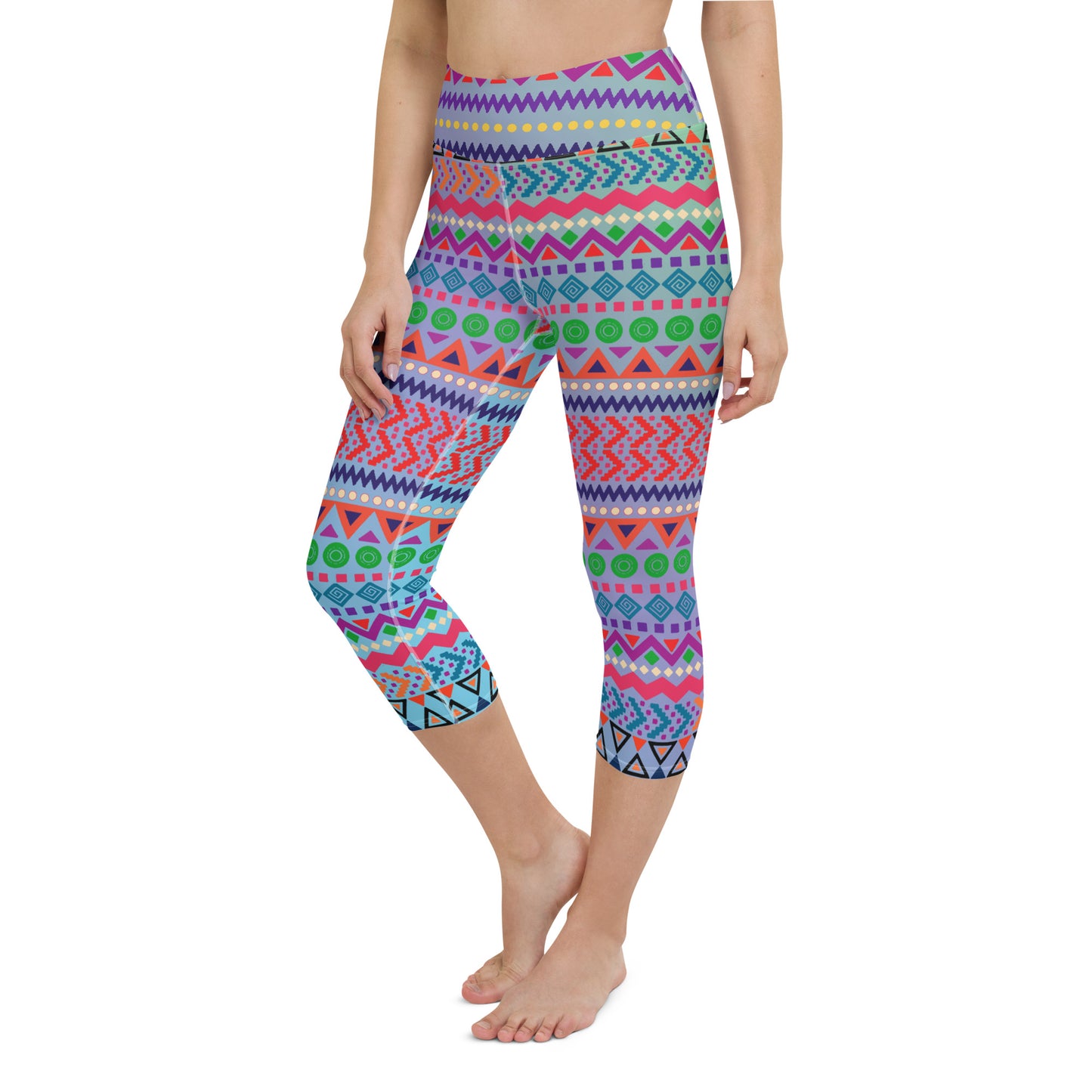 Bold and Bright Yoga Capri Leggings