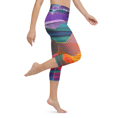 Chevron Yoga Capri Leggings