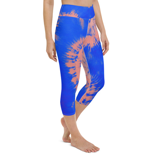 Tie Dye Yoga Capri Leggings