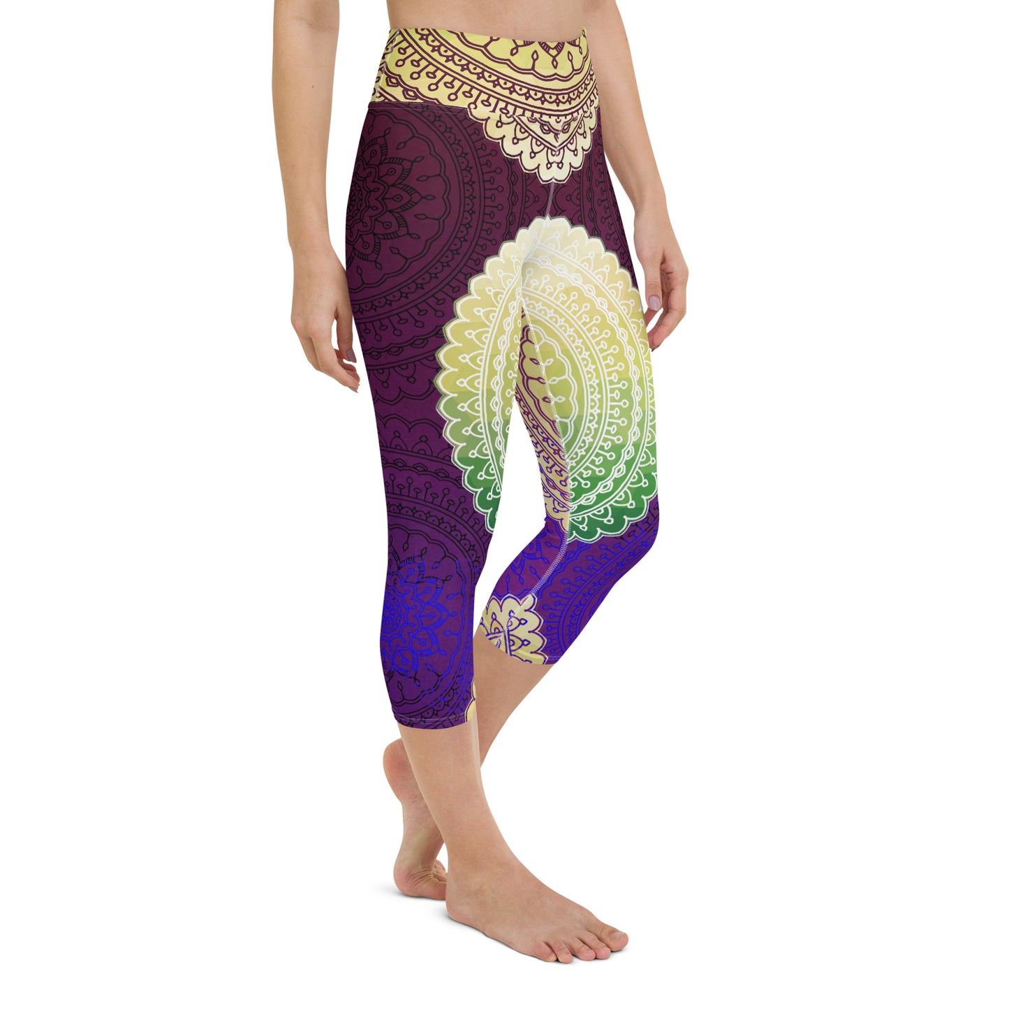 Mandalas Yoga Capri Leggings