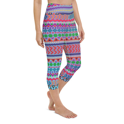 Bold and Bright Yoga Capri Leggings