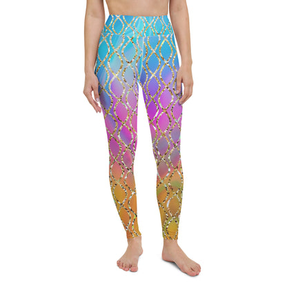 Metallic Scales Yoga Leggings