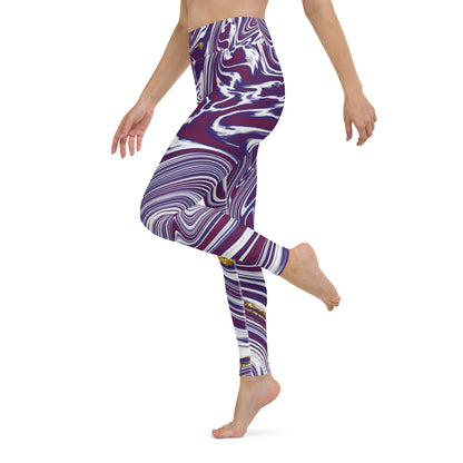 Metallic Marble Yoga Leggings