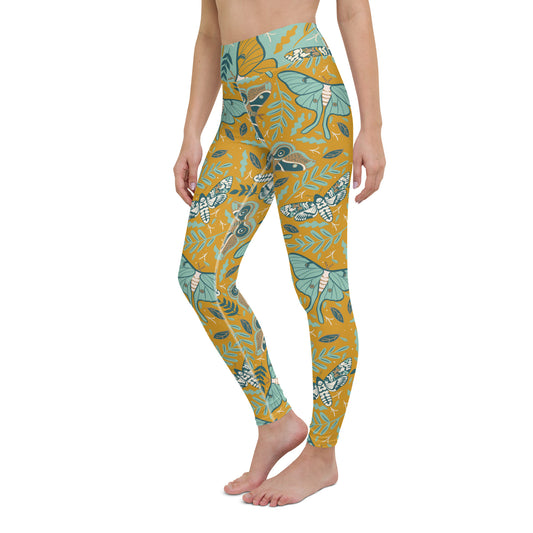 Garden Moth Yoga Leggings