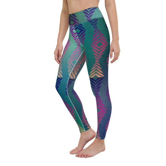 Gradient Tribal Yoga Leggings