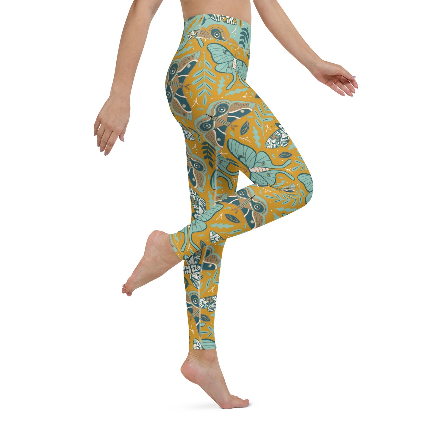 Garden Moth Yoga Leggings