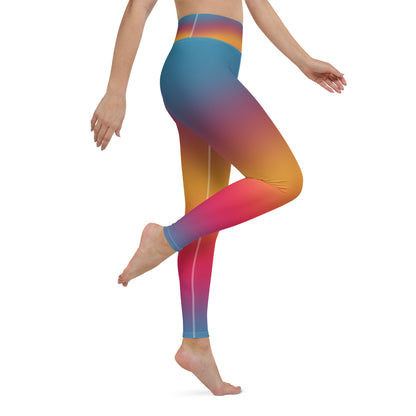 Sunset Gradient Yoga Leggings