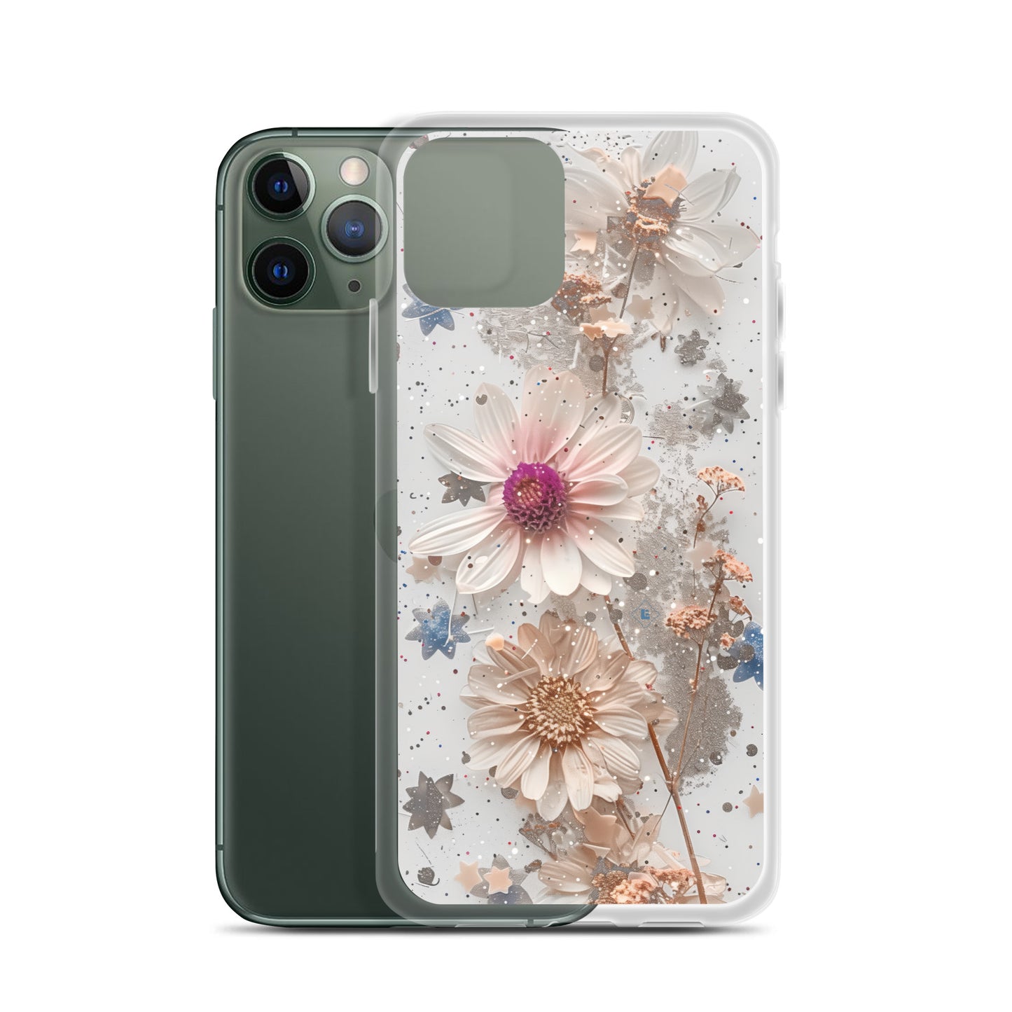 Pressed Floral Clear Case for iPhone®