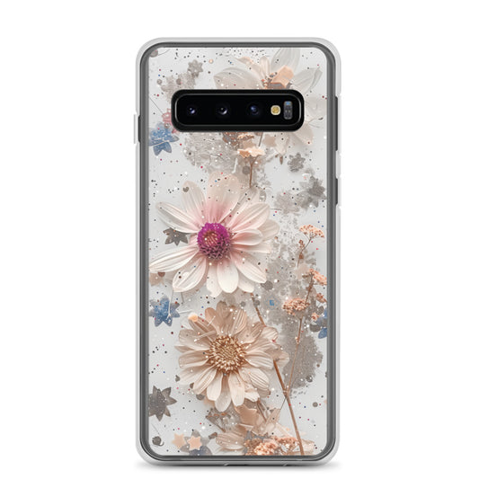 Pressed Floral Clear Case for Samsung®