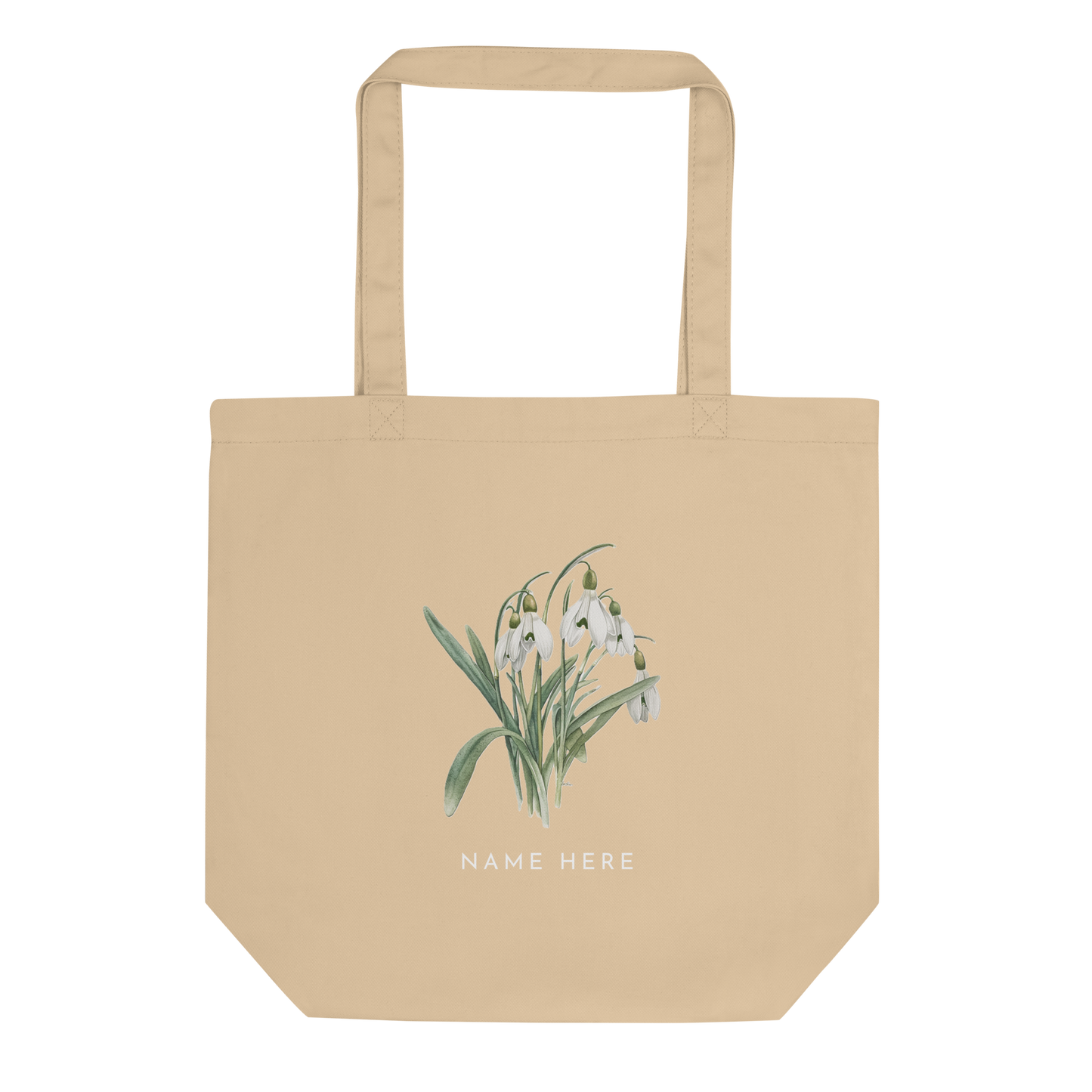 Customizable Birthday Month Flower ECO-Tote - Oyster