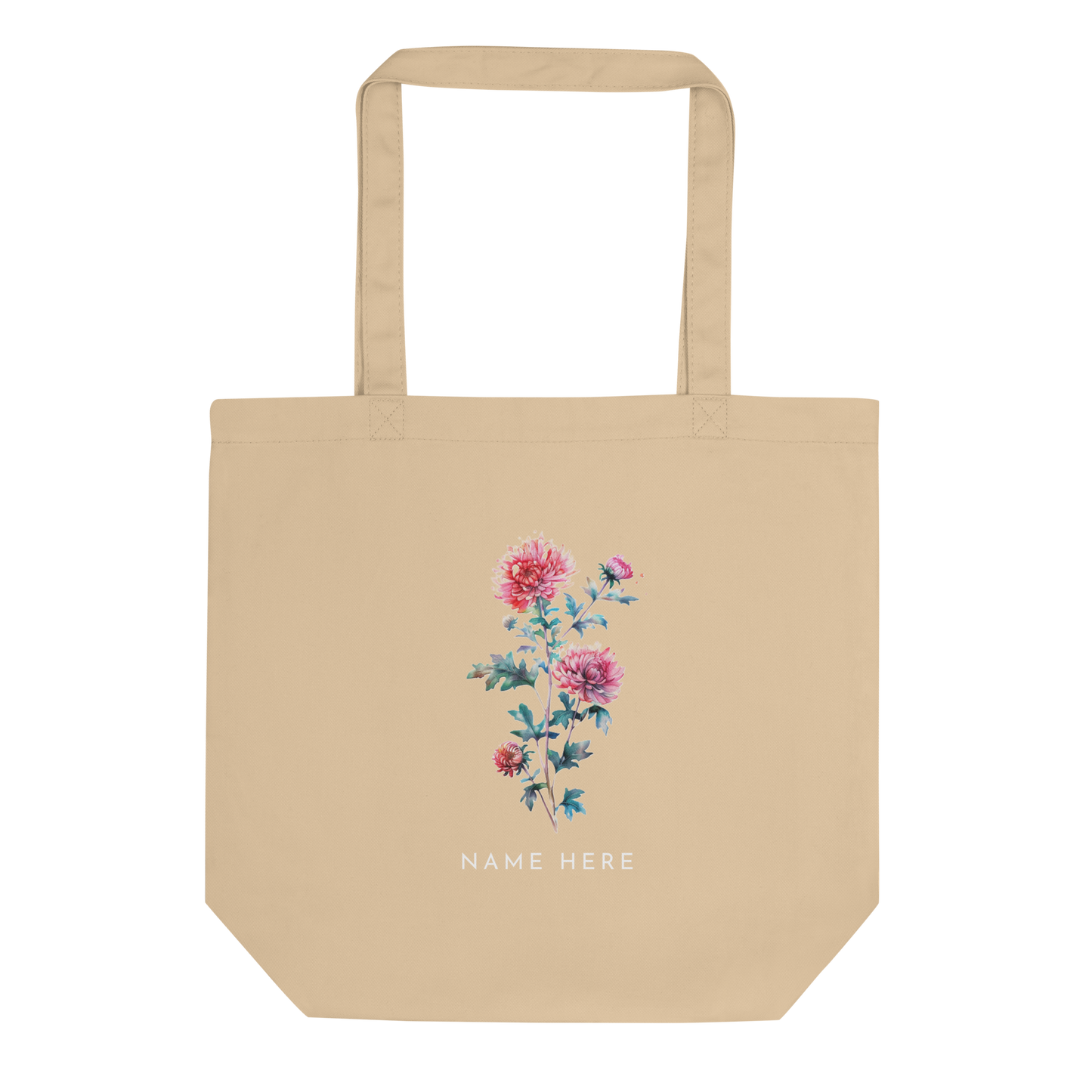 Customizable Birthday Month Flower ECO-Tote - Oyster